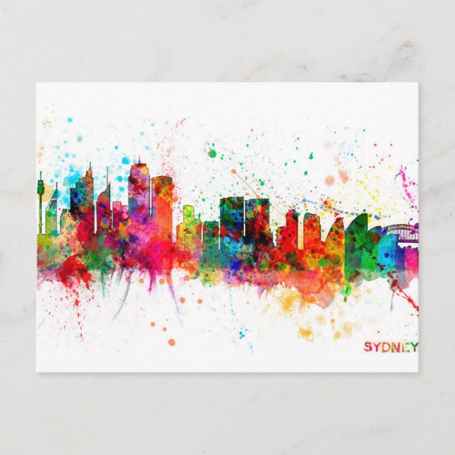Carte Postale Sydney Australia Skyline (Devant)