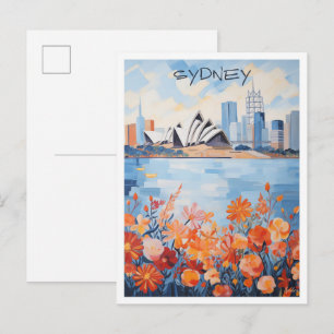Carte Postale Sydney Australie Art Voyage