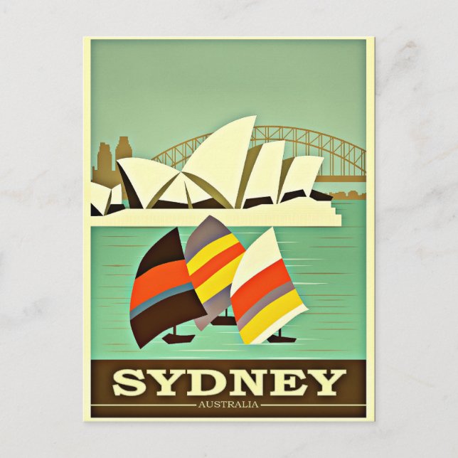Carte Postale Sydney, Australie, voyage vintage (Devant)