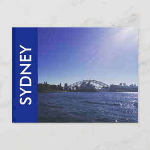 Carte Postale sydney bleu clair