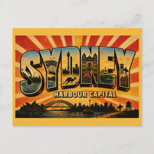 Carte Postale Sydney Harbour Capital Vintage