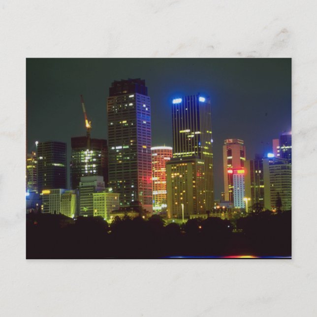 Carte Postale Sydney la nuit, Australie (Devant)