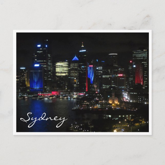 Carte Postale sydney night vivid (Devant)