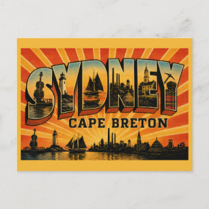 Carte Postale Sydney Nouvelle-Écosse Île au cœur