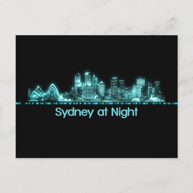 Carte Postale Sydney Skyline (Devant)