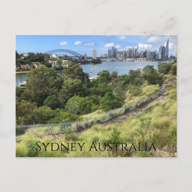 carte postale sydney skyline view (Devant)