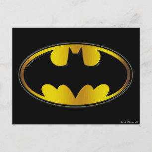 Carte Postale Symbole Batman   Logo de dégradé ovale