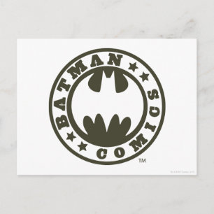 Carte Postale Symbole Batman   Logo de la bande dessinée