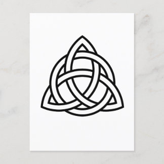 Carte Postale Symbole Celtic Trinity Knot Triquetra Wicca