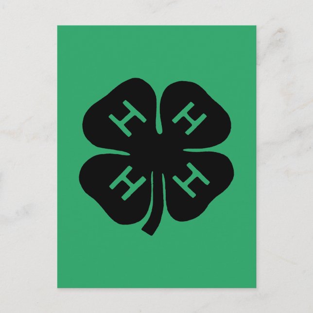 Carte Postale Symbole : Club 4-H (Devant)