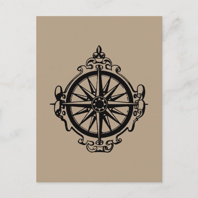 Carte Postale Symbole : Compass (Devant)