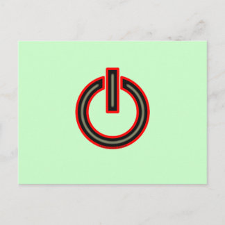 Carte Postale Symbole d'alimentation