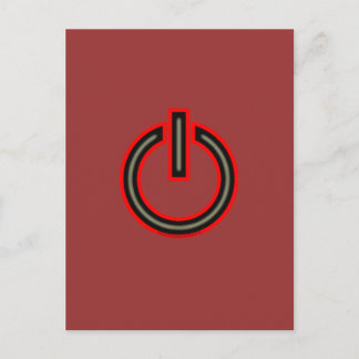 Carte Postale Symbole d'alimentation