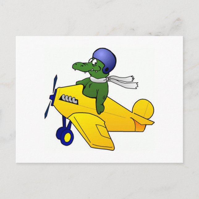 Carte Postale Symbole d'alligator/crocodile (Devant)