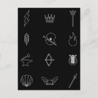 Symbole de 12 Gods & Goddesses of Greek Mythology