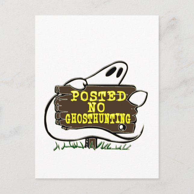 Carte Postale Symbole de chasse aux fantômes (Devant)