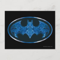 Symbole de chauve-souris à fumée bleue