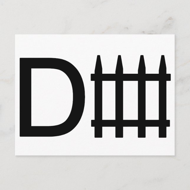Carte Postale Symbole de défense (Devant)