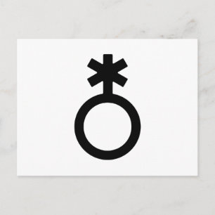 Carte Postale Symbole de genre non binaire