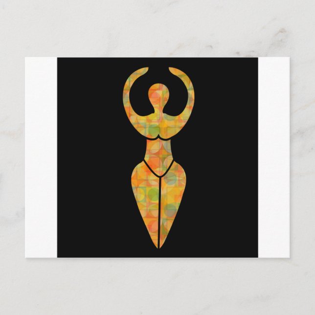 Carte Postale Symbole de la déesse du Wiccan (Devant)