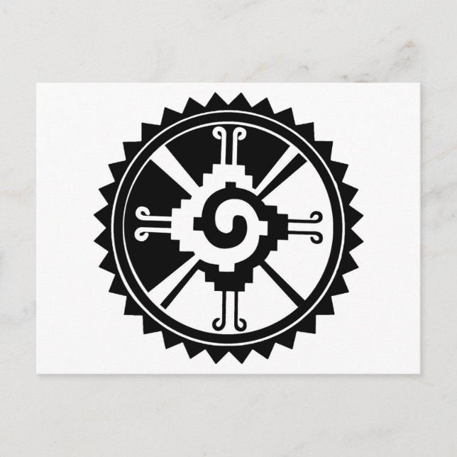 Carte Postale Symbole de la divinité maya Hunab Ku (Devant)