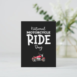 Carte Postale Symbole de la journée nationale de moto