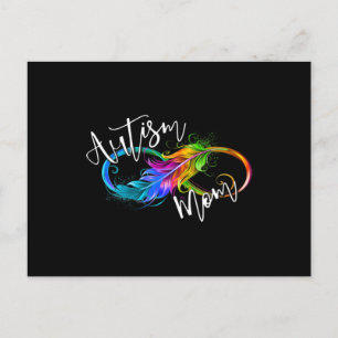 Carte Postale Symbole de la neurodiversité Rainbow Infinity Auti