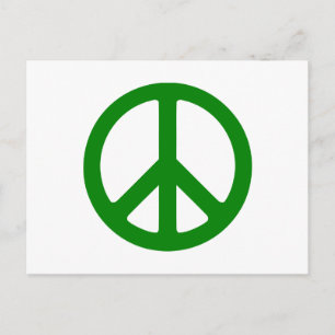 Carte Postale Symbole de la paix verte