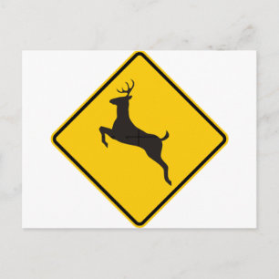 CARTE POSTALE SYMBOLE DE LA ROUTE DES CERFS
