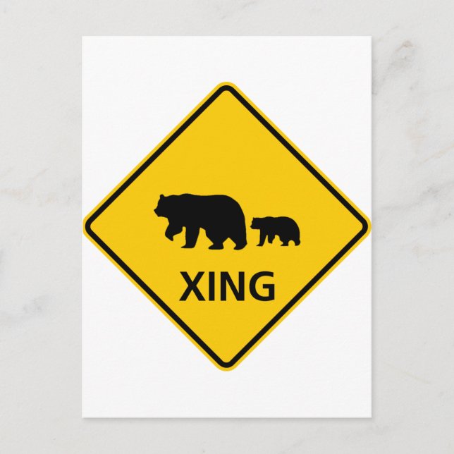 Carte Postale SYMBOLE DE LA ROUTE DU PARCOURS DE L'Ours (Devant)