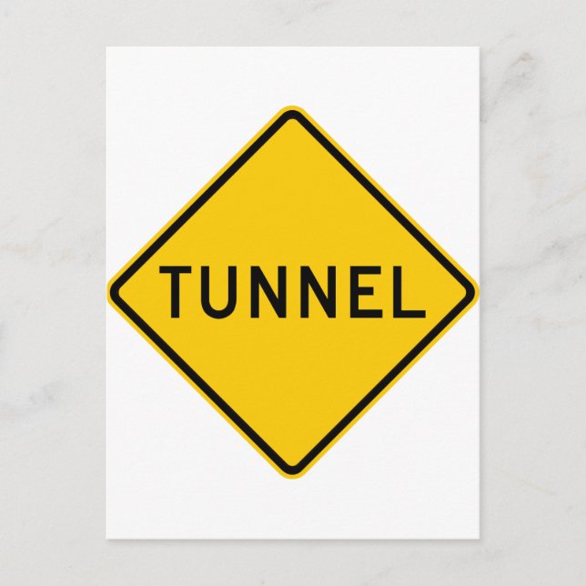 Carte Postale SYMBOLE DE LA ROUTE DU tunnel (Devant)