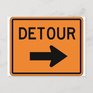 Carte Postale Symbole de la rue droite du Big Detour