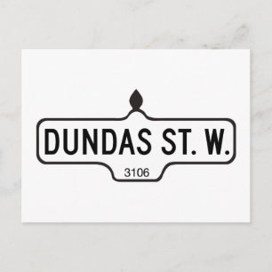 Carte Postale Symbole de la rue Dundas Ouest, Toronto