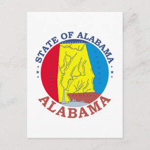 Carte Postale Symbole de l'Alabama