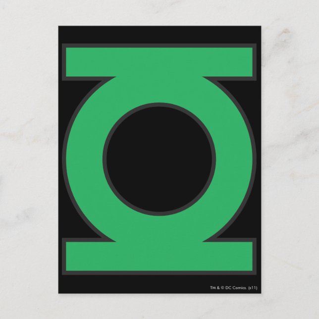 Carte Postale Symbole de lanterne verte (Devant)