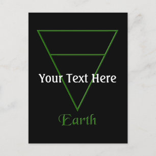 Carte Postale Symbole de l'élément Terre de Pagan