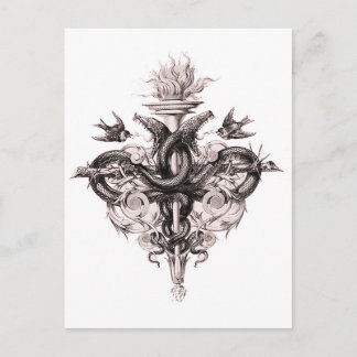 Carte postale Symbole de l'Équilibre