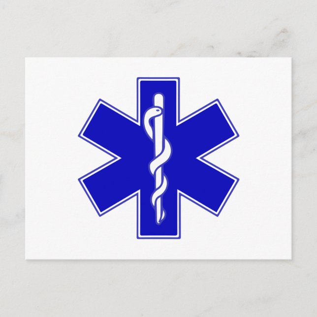 Carte Postale Symbole de l'étoile de vie (Devant)