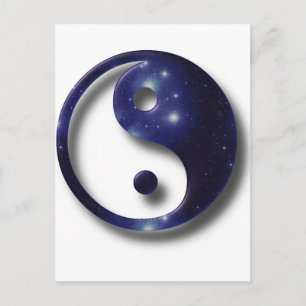 Carte Postale Symbole de l'univers Yin et Yang
