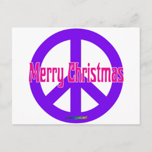 Carte Postale Symbole de paix pourpre