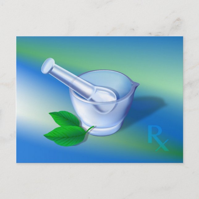 Carte Postale Symbole de pharmacie (Devant)