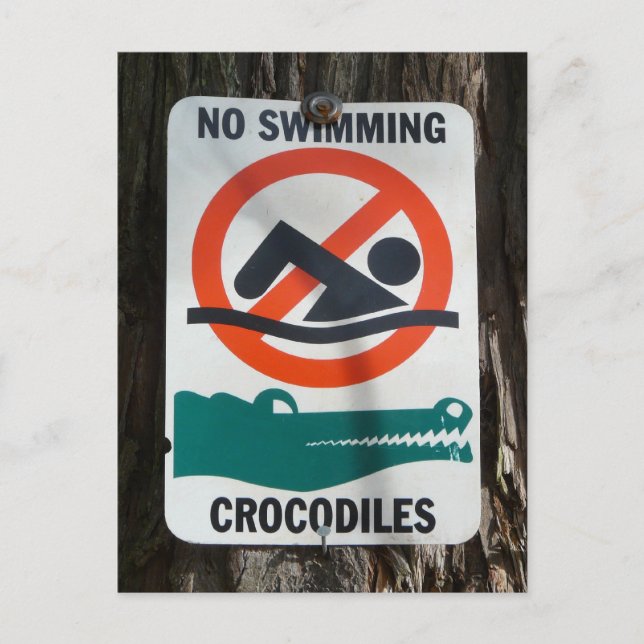 Carte Postale Symbole de piscine ou de trou de natation (Devant)