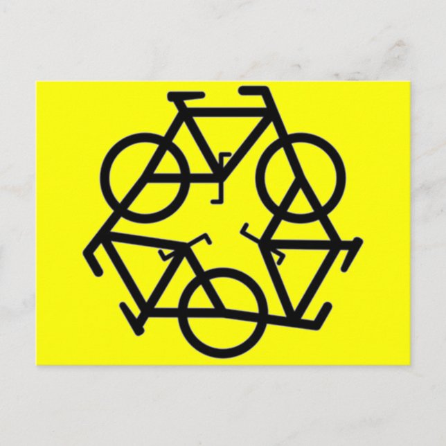Carte Postale Symbole de recyclage (Devant)
