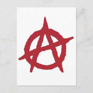Carte Postale Symbole de Red Anarchy