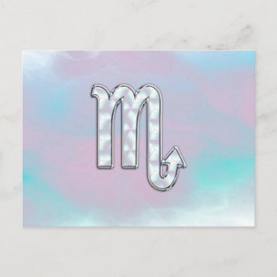 Carte Postale Symbole de Scorpio Zodiac dans Mother of Pearl Dec