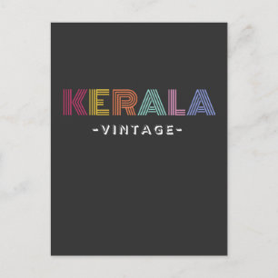 Carte Postale SYMBOLE DE T-shirt vintage kerala