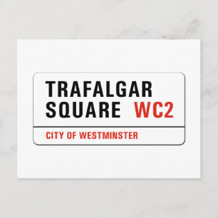 Carte Postale Symbole de Trafalgar Carré, London Street