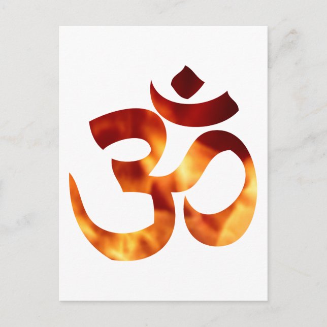 Carte Postale Symbole de Yoga Fougueux (Devant)