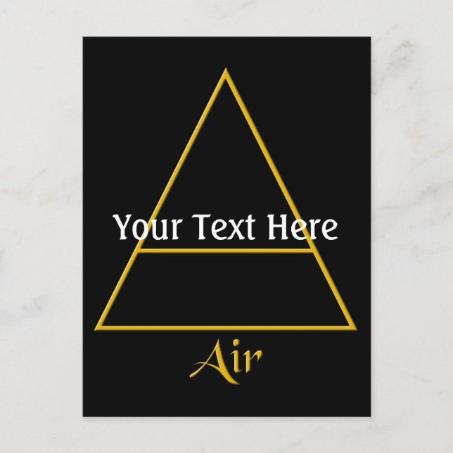Carte Postale Symbole d'élément d'air de Falln Pagan (Devant)