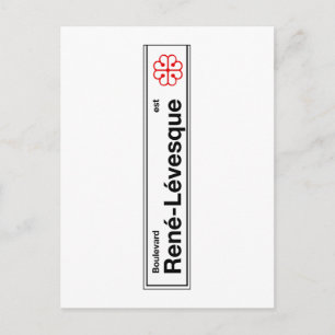 Carte Postale Symbole du boulevard René-Levesque, rue Montréal